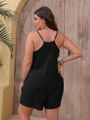 Macacão Casual de Verão com Alças Texturizado