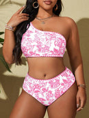 Conjunto Biquini Verão Estampado Plus Size