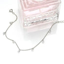 Pulseira Prata 925 Gotas de Cristal