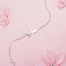 Pulseira Prata 925 Gatinho e Gota