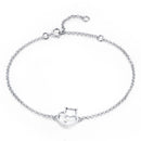 Pulseira Prata 925 Pingente Gatinho