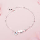 Pulseira Prata 925 Gatinho e Gota