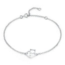Pulseira Prata 925 Pingente Gatinho