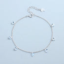Pulseira Prata 925 Gotas de Cristal