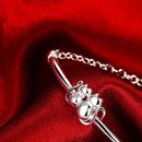Pulseira Prata 925 Gatinhos