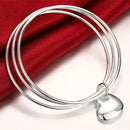 Pulseira Prata 925 Três Argolas