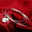 Pulseira Prata 925 Três Argolas