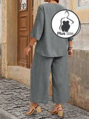 Conjunto Casual Plus Size