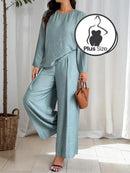 Conjunto Casual Viscose Poliamida Plus Size