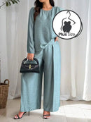 Conjunto Casual Viscose Poliamida Plus Size