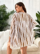 Conjunto De Praia Plus Size Com Kimono