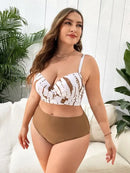 Conjunto De Praia Plus Size Com Kimono