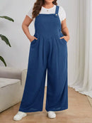 Macacão Overall Plus Size G / Azul