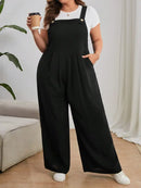 Macacão Overall Plus Size G / Preto