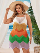 Saída De Praia Delicadeza Tropical Plus Size