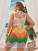 Saída De Praia Delicadeza Tropical Plus Size