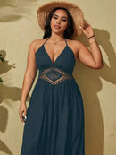 Saída De Praia Plus Size Renda Elegante