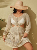 Saída De Praia Transparência Chic Plus Size