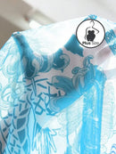 Vestido Envelope Estampado Com Flores Para Praia Em Plus Size