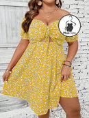 Vestido Floral Plus Size Várias Cores