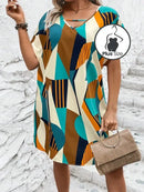 Vestido Plus Size Charme Moderno Em Tecido Poliéster G