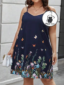 Vestido Plus Size Sonho De Primavera Com Caimento Solto