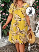 Vestido Verão Encantado Plus Size Amarelo / G (0Xl)