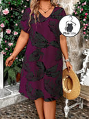 Vestido Verão Encantado Plus Size Púrpura / G (0Xl)